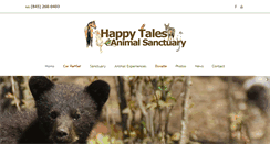 Desktop Screenshot of happytalesanimalsanctuary.org